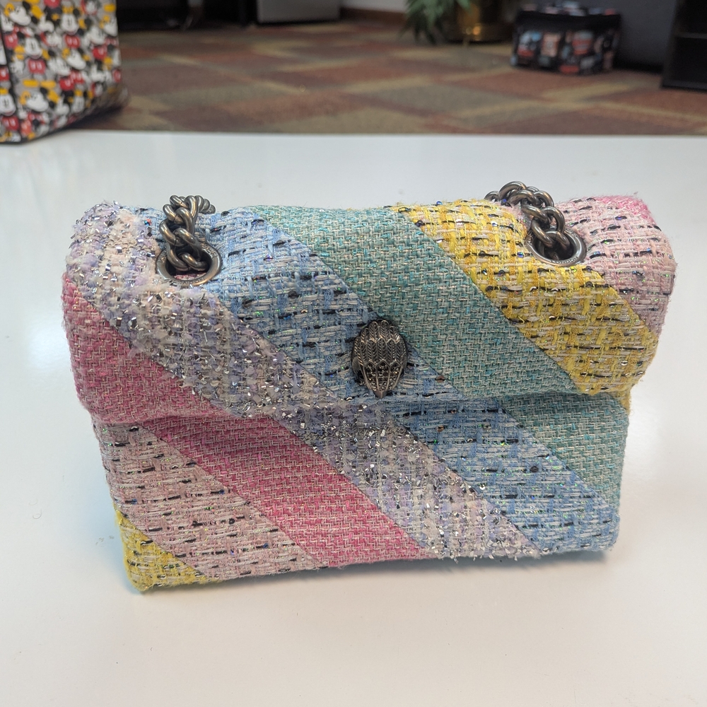 Kurt Geiger Pastel Tweed Mini Bag